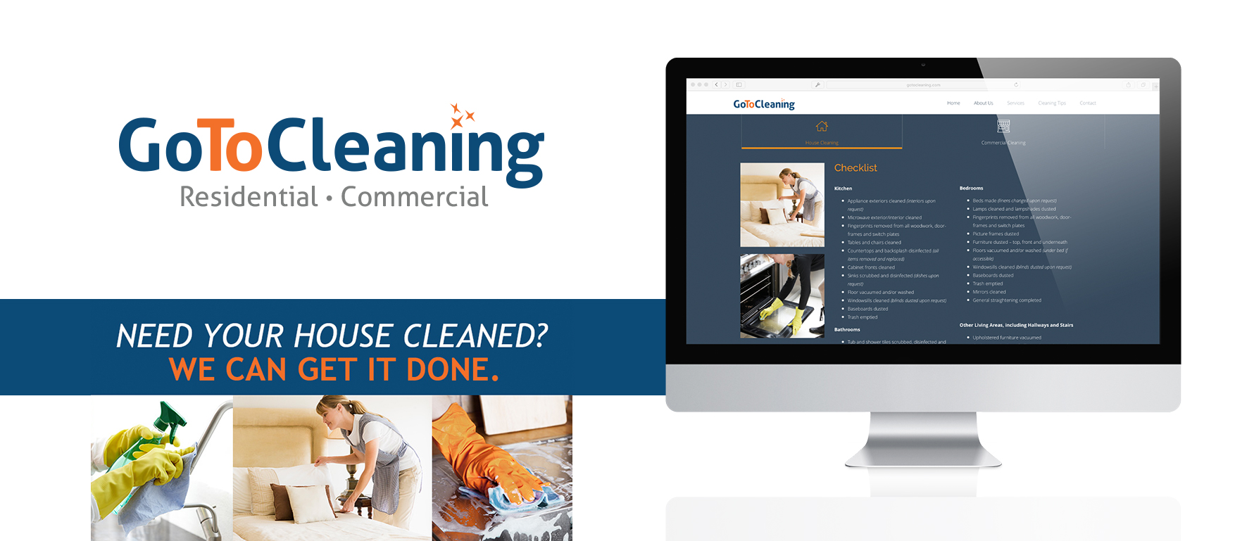 Go To Cleaning Branding and Web